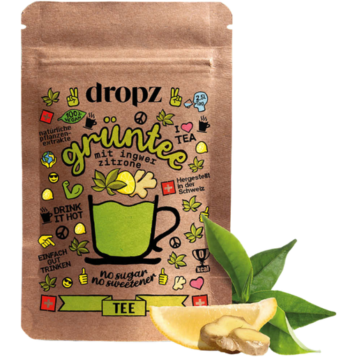 Dropz Microdrink Tea Grüntee Zitrone Ingwer - 20 Stk