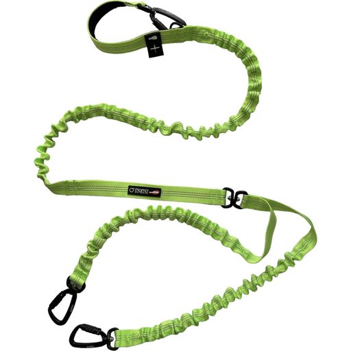mamo pet sports Bungee Twin Leash® 200 cm Verde Fluo