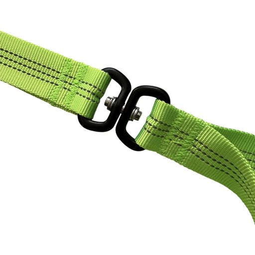 mamo pet sports Bungee Twin Leash® 200 cm Verde Fluo