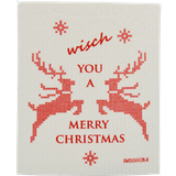 OWOSCHFETZN "Merry Christmas" Sponge Cloth 