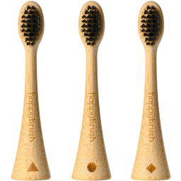 happybrush VIBE 3 Brush Heads - Bamboo