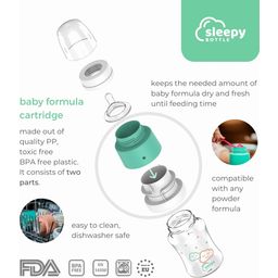 Sleepy Bottle Baby Food Scoop - Minty Green