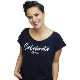 Younited Cultures T-Shirt "Celebrate Migration" - Bleu