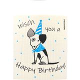 "Lucky Dog - Happy Birthday!" Sponge Cloth 