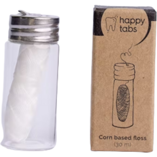 Happy Tabs Zahnseide auf Maisbasis