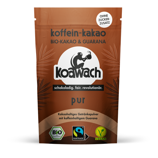 Koawach BIO Koffein-Kakao Pulver Pur - 100 g