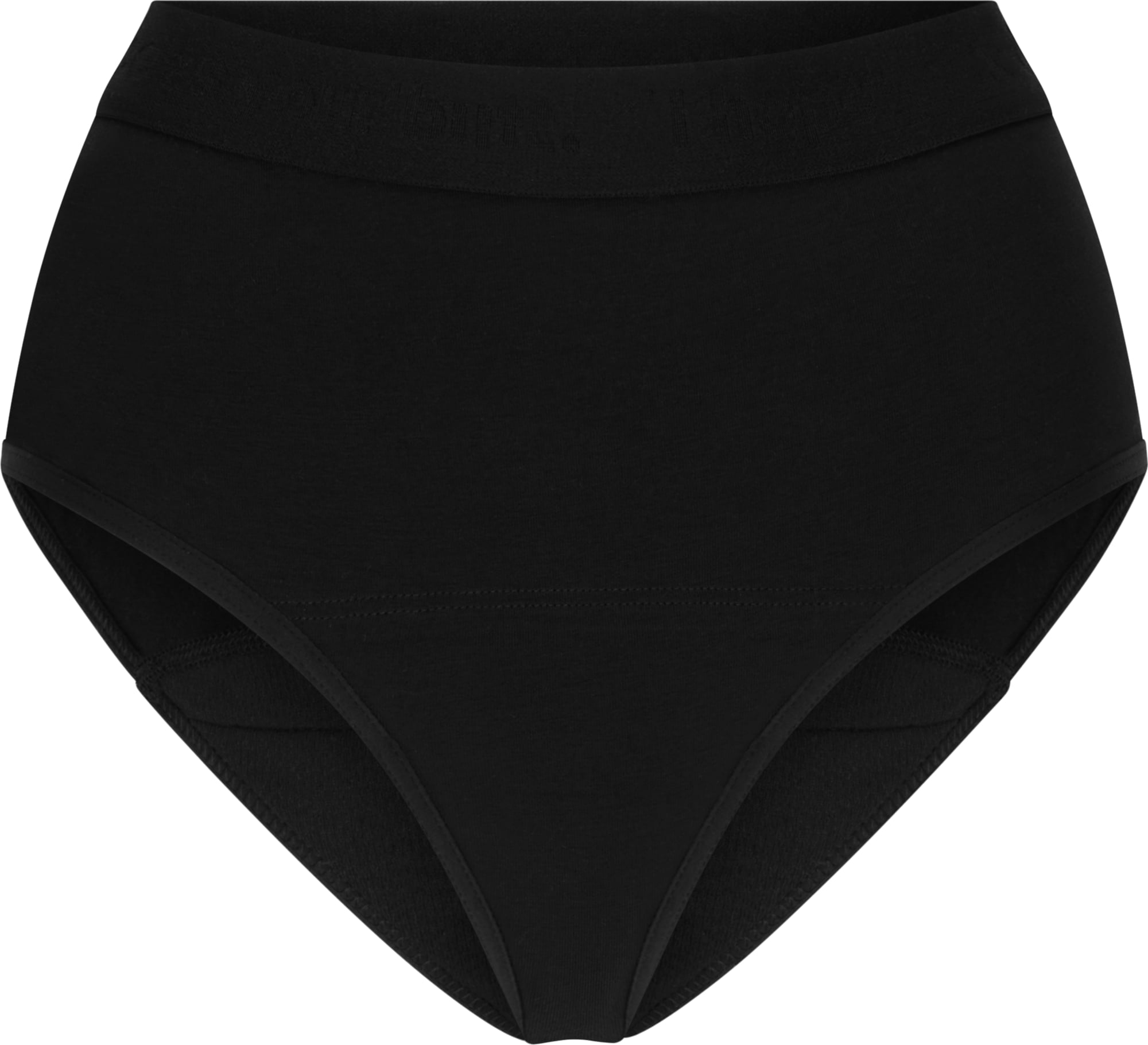 Qnix High Cut Period Underwear Women Hipster Black Panty - Buy